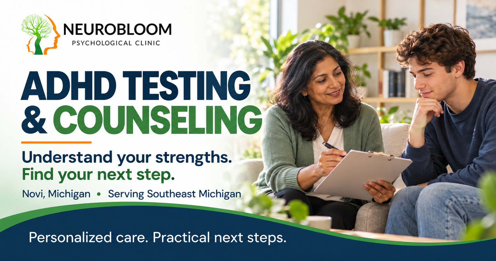 Neurobloom ADHD Testing and Counseling in Novi, Michigan